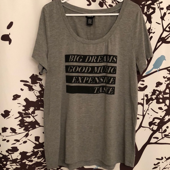 torrid Tops - Gray t shirt from Torrid